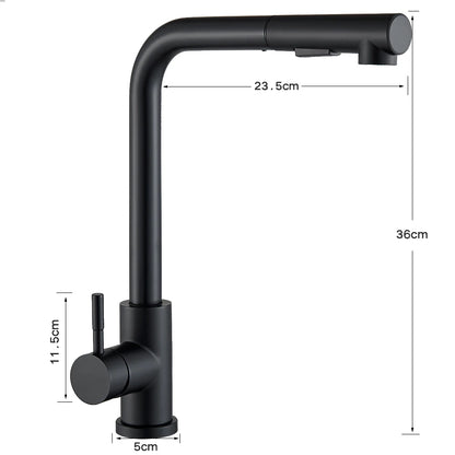 Flexible Gourmet Kitchen Faucet 2 Way Nozzle