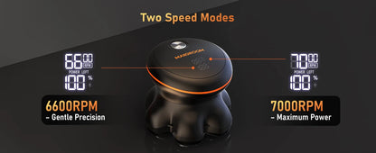 7D Electric Waterproof Head Shaver USB Rechargeable