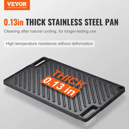 Non-Stick Heat-Resistant Cast Iron Reversible Grill