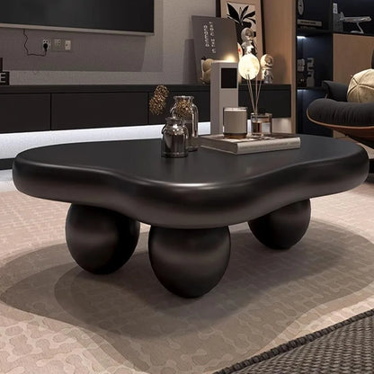 (47in) Modern Coffee Table Cloud Shape with 3 Oval Leg