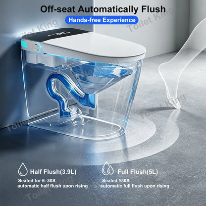 Smart Toilet with Built-in Bidet, AUTO Open/Close