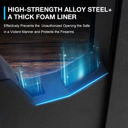 Biometric Slider Bedside Handgun Safe, for Nightstand
