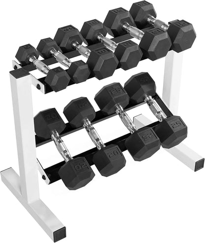 150 lb. Rubber Hex Dumbbell Set