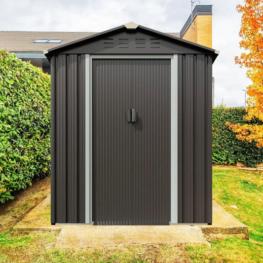 5x3 Metal Outdoor Shed: Waterproof, Lockable Doors