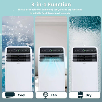 12,000 BTU, Portable AC Unit with Built-in Cool