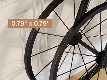 70.9-Inch Extra Long Console Table with Bicycle Metal Base