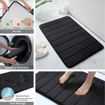 3-pc- Super Water Absorption Non-Slip Floor Rug