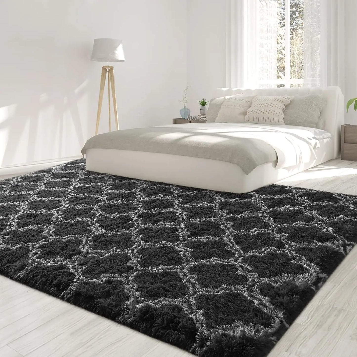 Large Shag Non-Slip Indoor Floor Rug for Kids Nursery Girl
