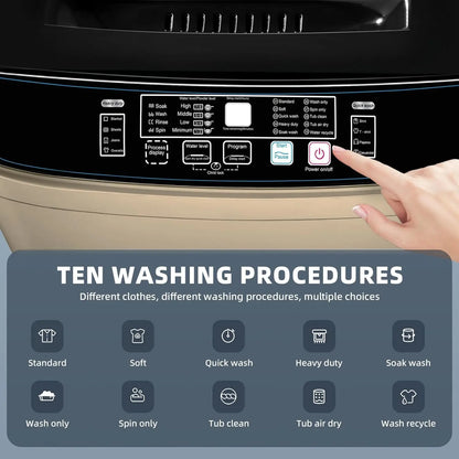 2.3 Cu. Ft. Customizable Portable Washing Machine Program