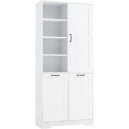Bathroom Storage Cabinet with 2 Tilt Out Laundry Hamper