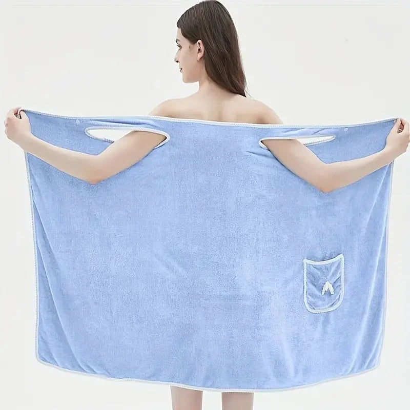 Wearable Bath Towel Skirt for Adults.