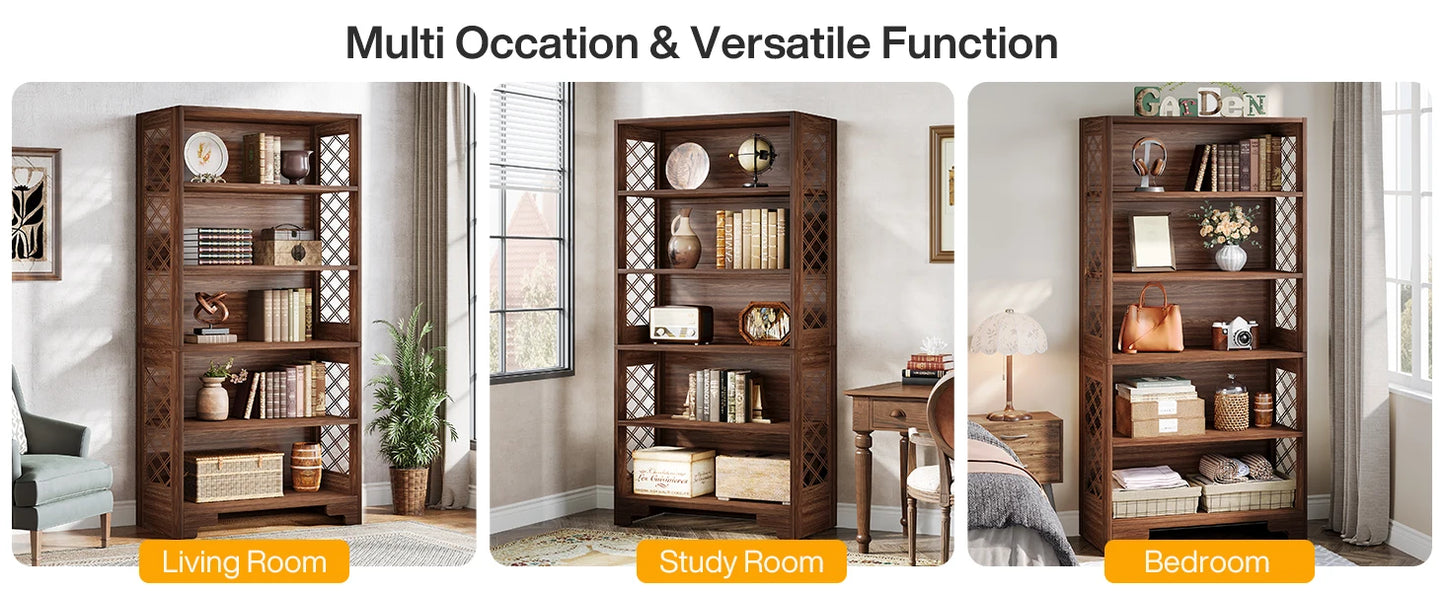71 Inches Industrial Bookshelf