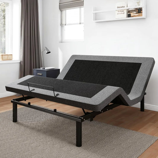 Queen Size Adjustable Bed Frame with Adjustable Legs