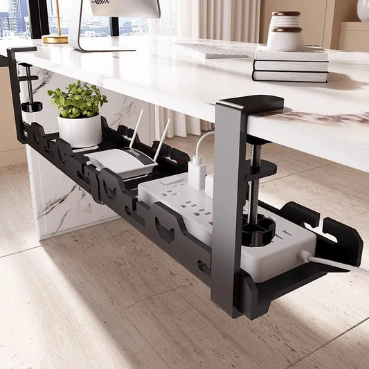 Telescopic Under Table Storage Rack Organizer