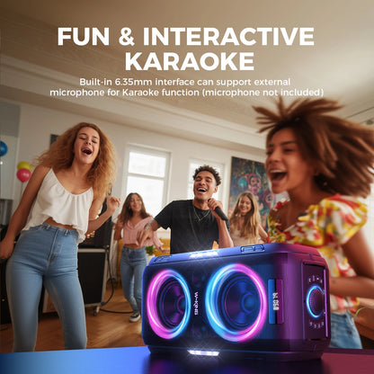 250W PEAK Large Bluetooth Speaker Massive 120dB/12