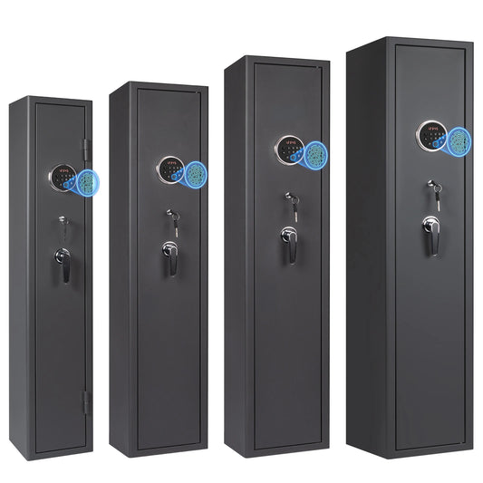 Mustak 3-8 Rifles Gun Safe for Home with Fingerprint/Keypad