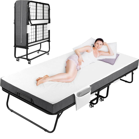 Rollaway Folding Bed with Mattress