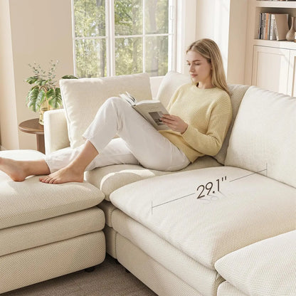 97in Modular L-Shape Sectional Sofa Deep Seat
