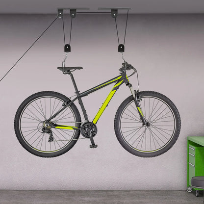 Wall Suspension Display Rack, Bicycle Storage Elevator.