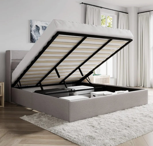 King Size Lift Up Storage Bed Frame/Hydraulic Storage