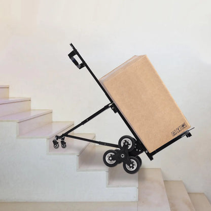 460lbs Black Stair Climbing Cart, 29-45in Height