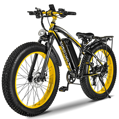 Electric Bike 26"x4.0 All Terrain 34MPH Mountain Bicycle