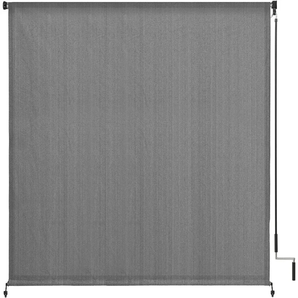 Outdoor Patio Cordless Blinds Roll Up Shade,
