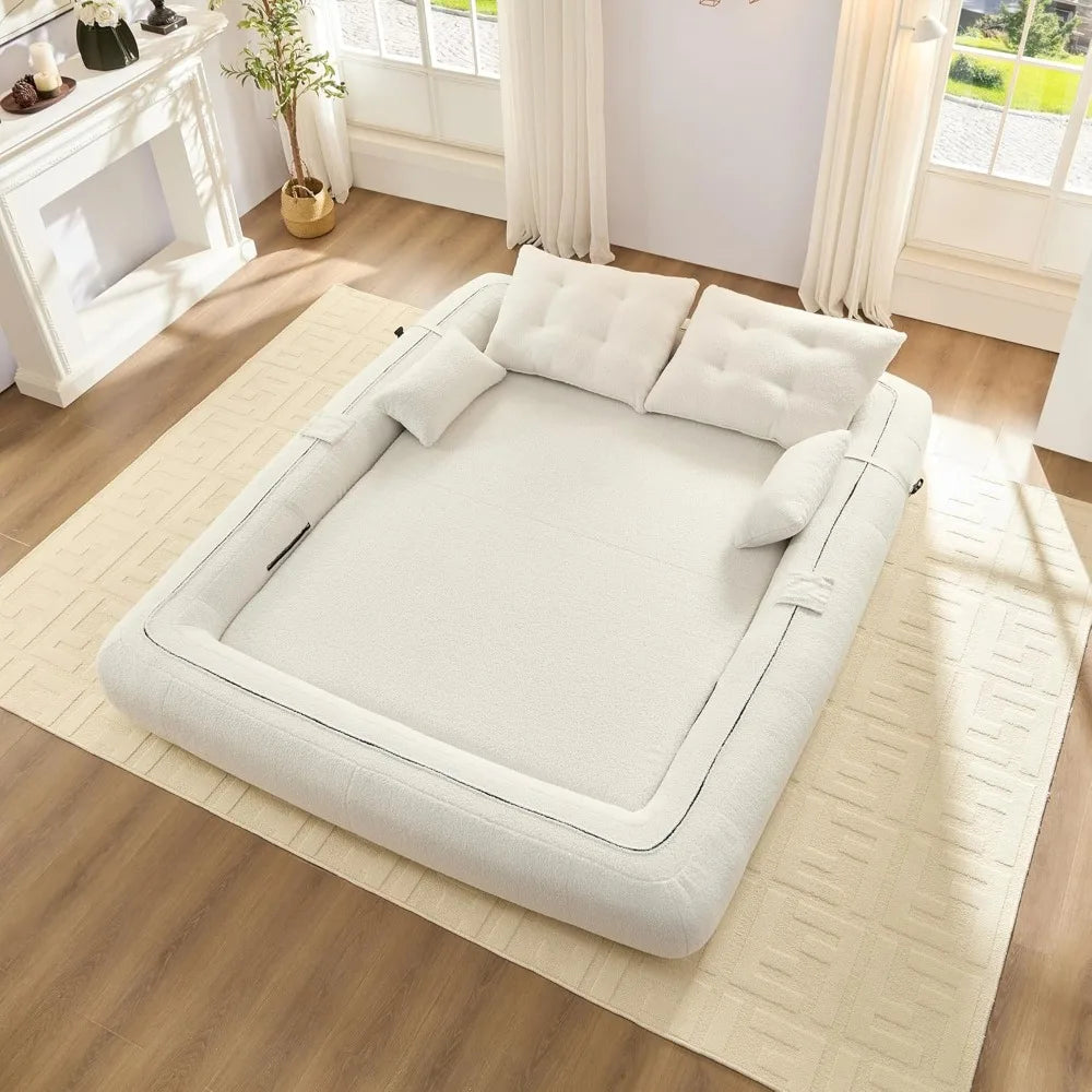 78.7" King, 3-in-1 Multi-Functional Sleeper Futon Sofa