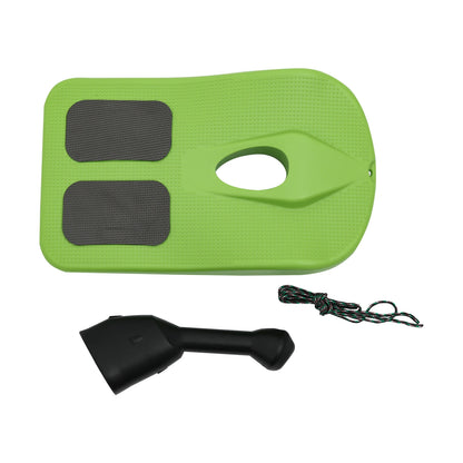 Green Sled Snowboard with Handle for Kids