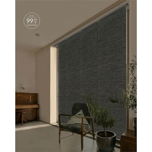 New 99.99% Blackout Adjustable Sliding Vertical Blinds