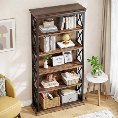 71 Inches Industrial Bookshelf