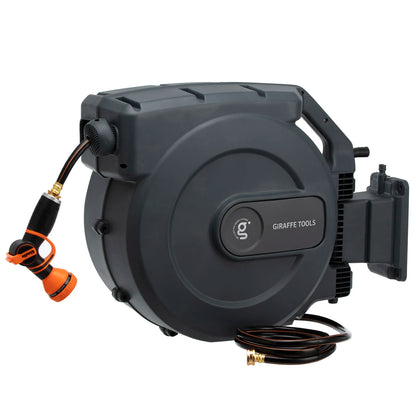 Heavy Duty Retractable Garden Hose Reel with Any Length Lock