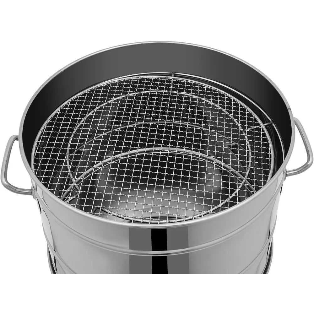 16" Large Portable Charcoal Grills with 50 Skewers