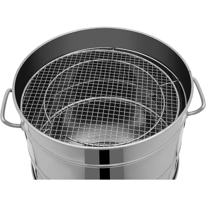 16" Large Portable Charcoal Grills with 50 Skewers