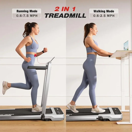 2.5HP Home Folding Treadmills with Incline and Gesture Sensing Control