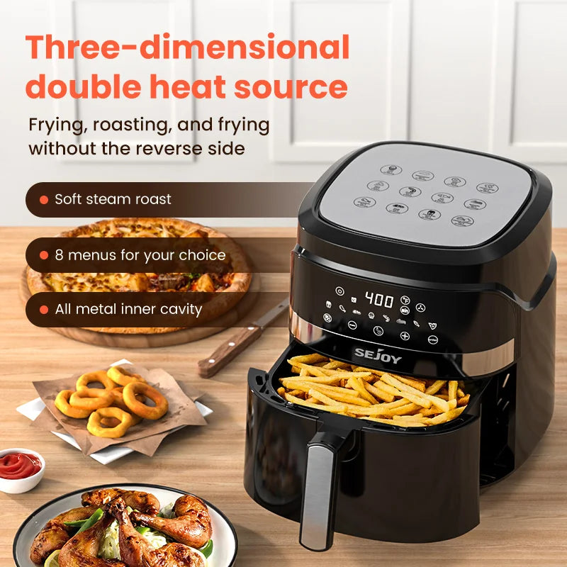 6 Quart Air Fryer Touch Control Toaster Oven