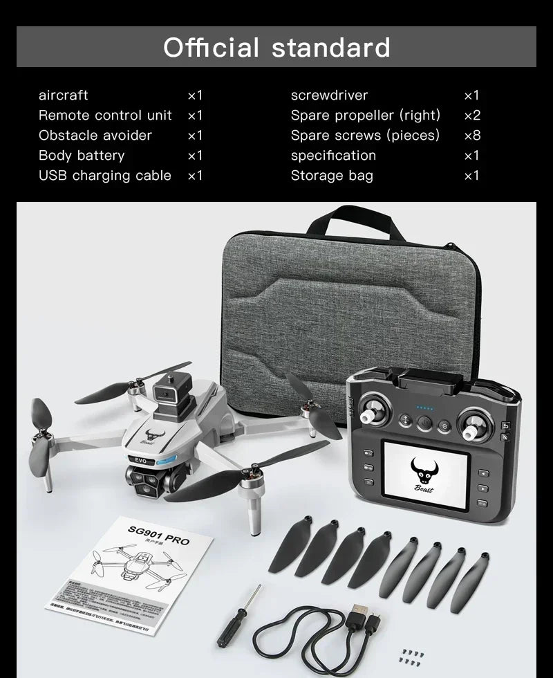 SG901 Pro Drone With 4K HD Dual Camera Intelligent