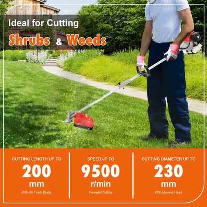 2-Stroke Strong Powerful Grass Strimmer with Adjustable Angle