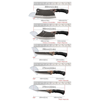 8PCS Stainless steel Professional Kitchen Chef Knife Set