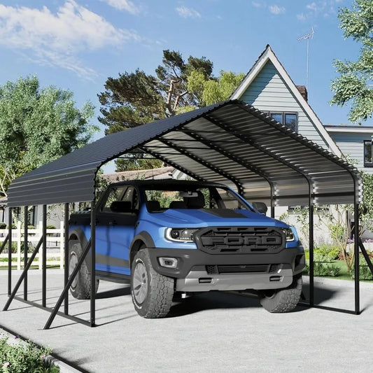 12x20 Heavy Duty, Metal Carport with Reinforced Frame