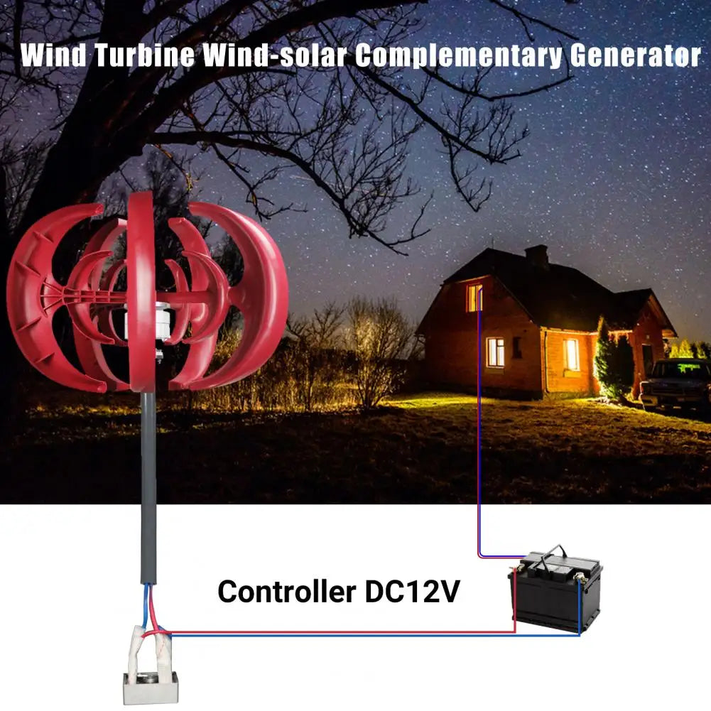 4500W Wind Turbines 5 Blades Axis Wind Generator