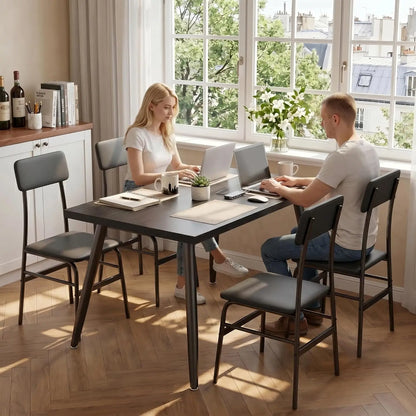 Modern Kitchen Table with Chairs 5-Piece Set