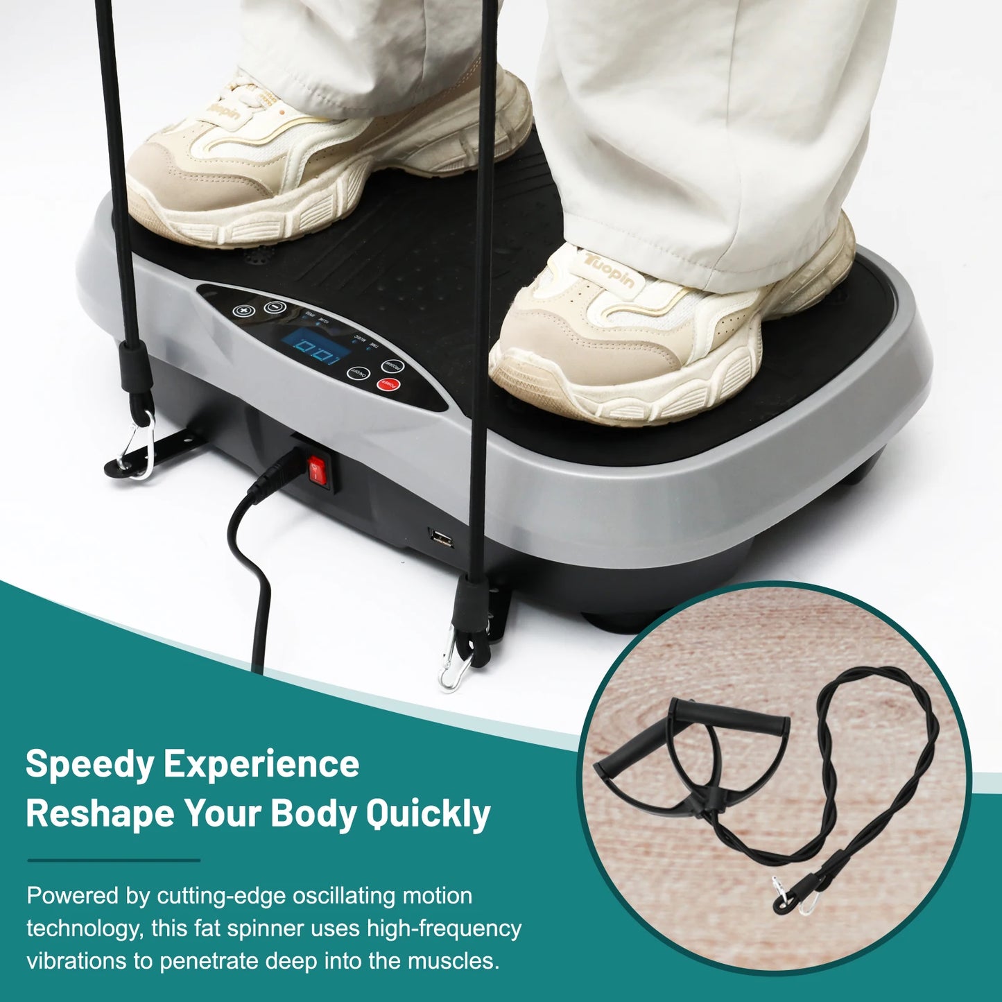 Fat-Burning Vibration Plate Exercise Body Shaping Machine