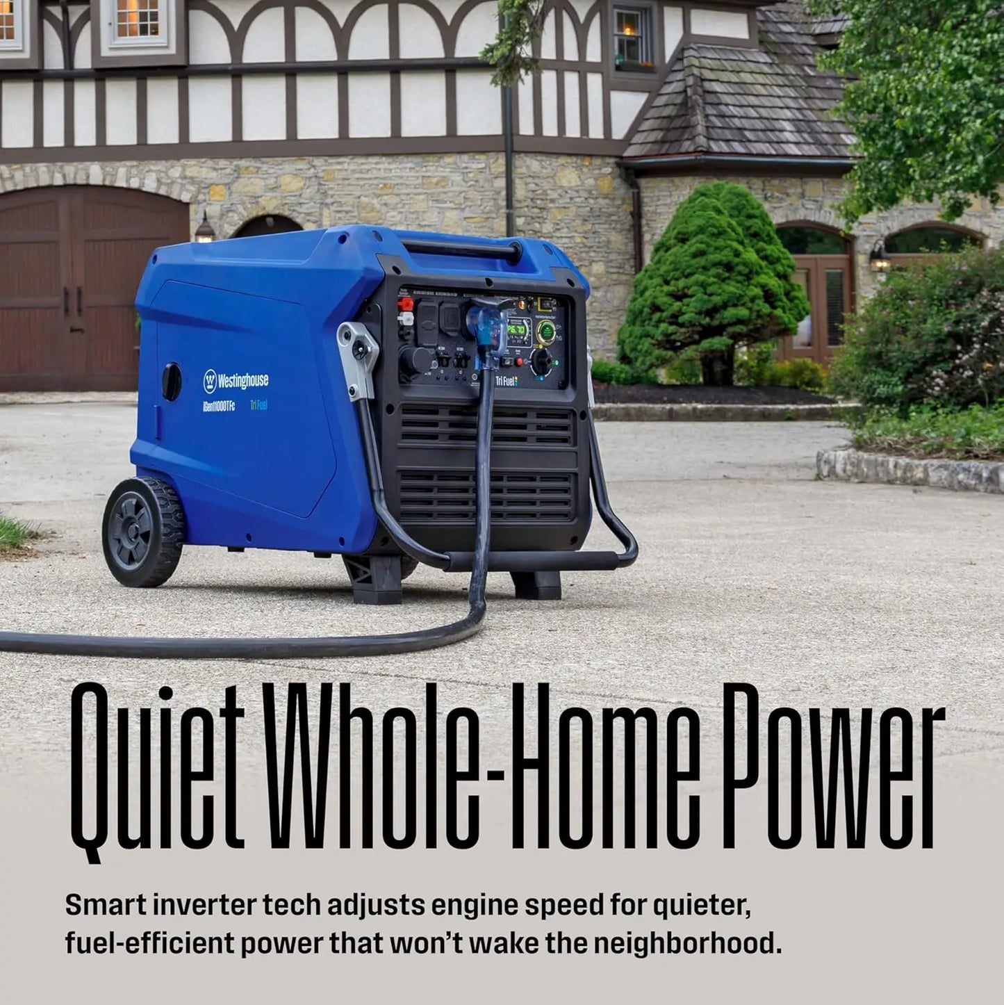 11000 Peak Watt Tri-Fuel Portable Inverter Generator
