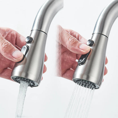 Kitchen Faucet Brushed Nickel Pull-out Sprayer
