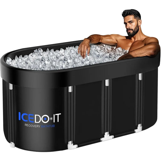 129-Gal XL Large Oval Collapsible Cold Plunge Tub