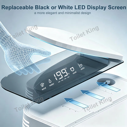Smart Toilet with Built-in Bidet, AUTO Open/Close