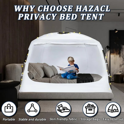 80% Blackout, Twin to King Sized Canopy Tents: