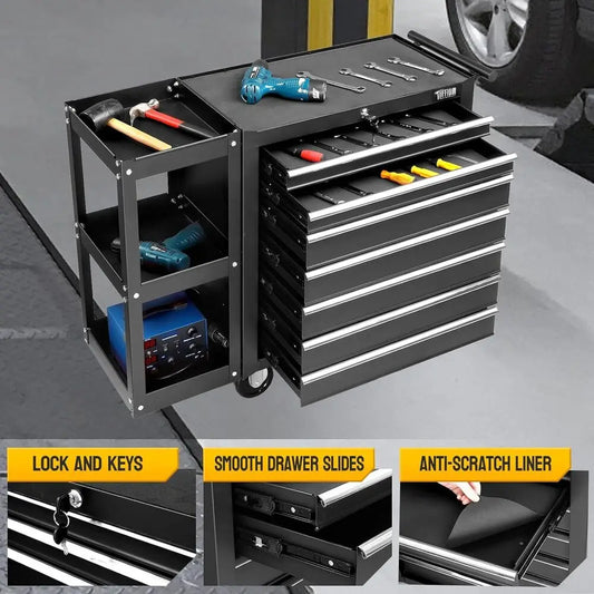 Rolling Tool Chest Toolbox with 7 Drawers
