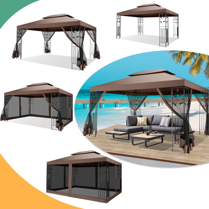 10x13 Outdoor Gazebo with Mosquito Netting